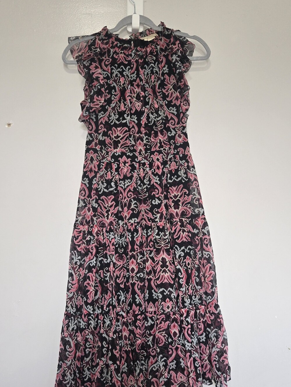 kate Spade Black Dress with Pink Floral Print